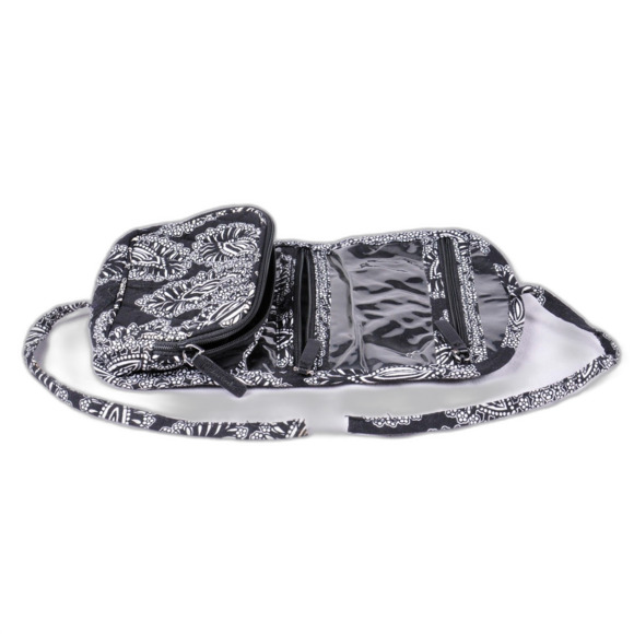 Vera Bradley Sm Black and White Travel bag/makeup with Tie Closure - Picture 6 of 8